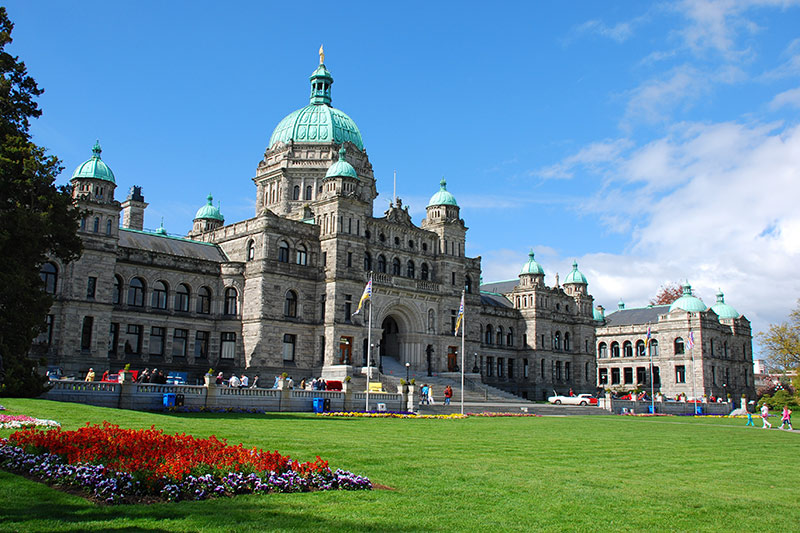Legislative Building of the Government of British Columbia in Victoria