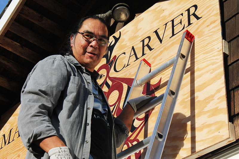 BC People: First Nations Master Carver Sanford Williams, Yuquot, Vancouver Island, British Columbia