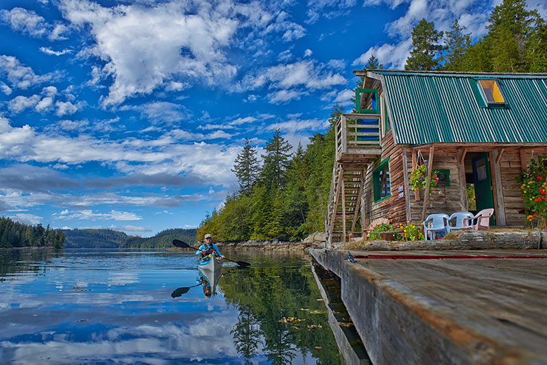 Broughton Archipelago Paddlers Inn, Simoom Sound, British Columbia