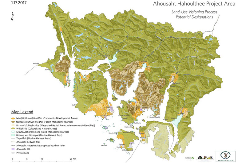 Clayoquot Sound lands to be Protected by Ahousaht First Nation, Vancouver Island, British Columbia