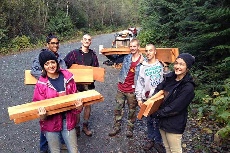 Doing the Boardwalk at Avatar Grove in Port Renfrew, Vancouver Island, British Columbia