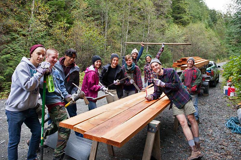 Doing the Boardwalk at Avatar Grove in Port Renfrew, Vancouver Island, British Columbia