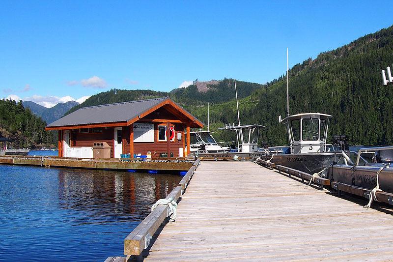 Marina at Moutcha Bay Resort, Nootka Sound, Vancouver Island, British Columbia