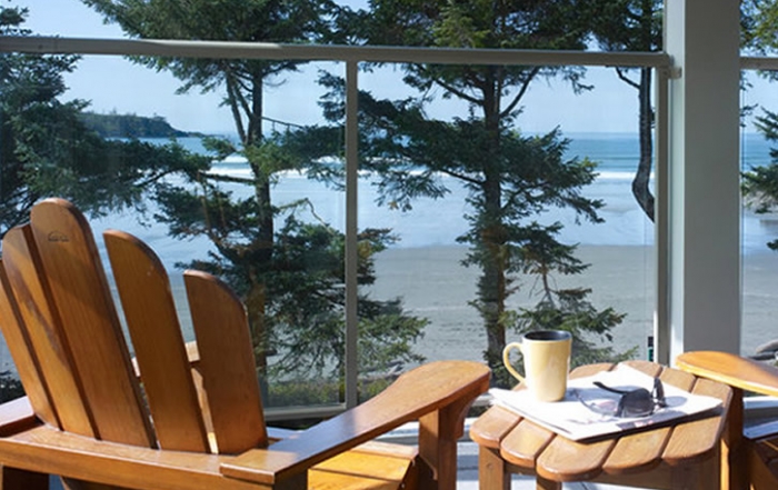 Pacific Sands Beach Resort, the ultimate in deluxe beachfront accommodation in Tofino on Vancouver Island, British Columbia, Canada