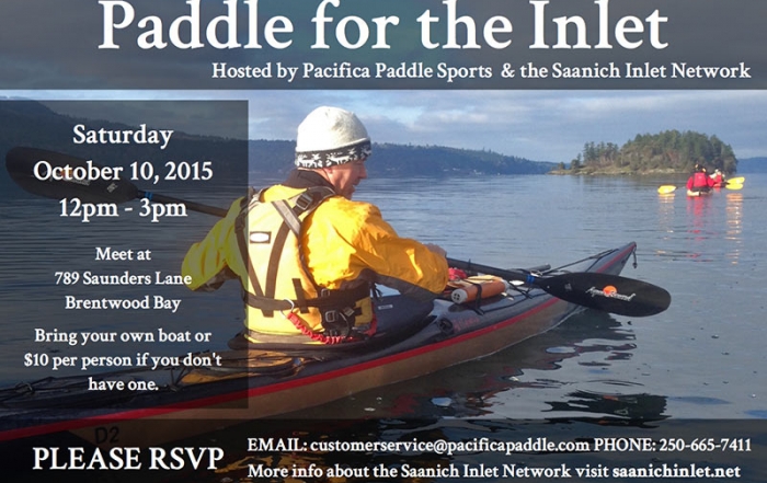 Paddle for the Inlet, with Adam Olsen and the Saanich Inlet Network, Bamberton, Malahat, Victoria, Vancouver Island, British Columbia