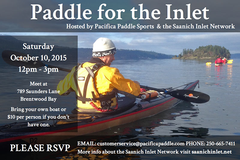 Paddle for the Inlet, with Adam Olsen and the Saanich Inlet Network, Bamberton, Malahat, Victoria, Vancouver Island, British Columbia