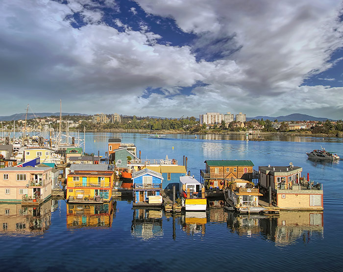Fisherman's Wharf, Victoria, Vancouver Island British Columbia, Canada