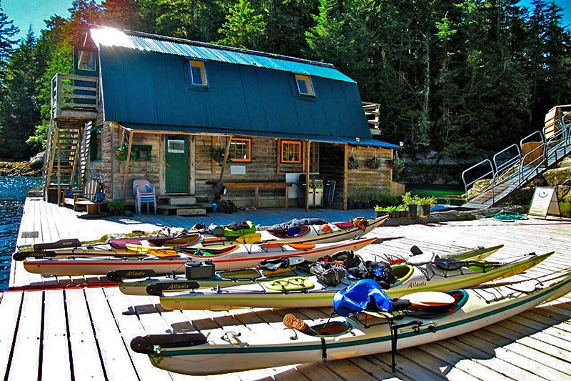 Paddler's Inn, Spirit of the West Adventures kayaking expeditions to Johnstone Strait and Broughton Archipelago, British Columbia, Canada