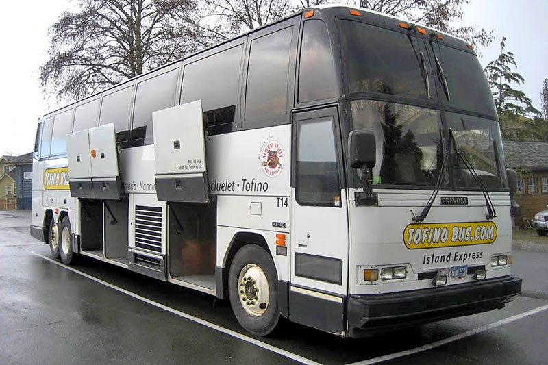 Tofino Bus expands Island Express bus service on Vancouver Island, British Columbia, Canada