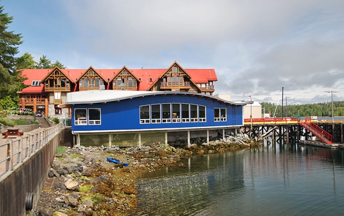 Ucluelet Aquarium on the promenade on Ucluelet Harbour, Vancouver Island, British Columbia