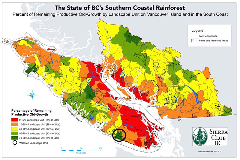 Why Vancouver Island's Walbran Valley rainforest matters: British Columbia, Canada. State of BC's Southern Coastal Rainforest, Sierra Club BC.